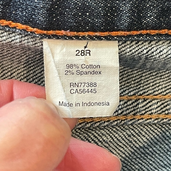 J. Crew Matchstick Straight Leg, Full Length Classic Women's Blue Jeans, Sz. 28R - Picture 5 of 12